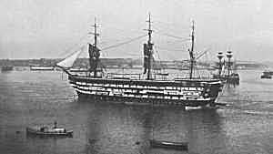 Royal Naval Training Ship HMS Impregnable at Devonport