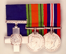 The medals of Lieutenant Robert Davies GC